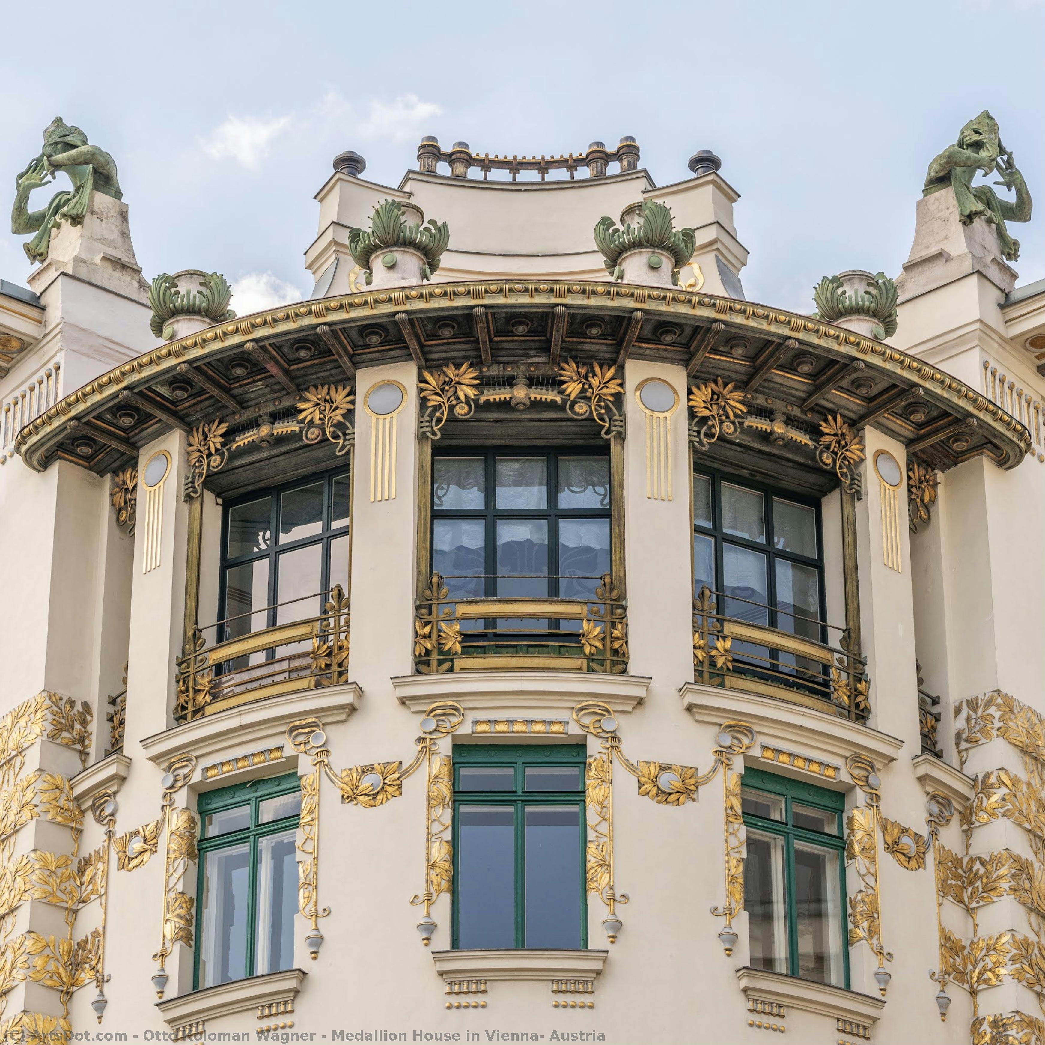 Medallion House In Vienna, Austria — Oto Koloman Vajner