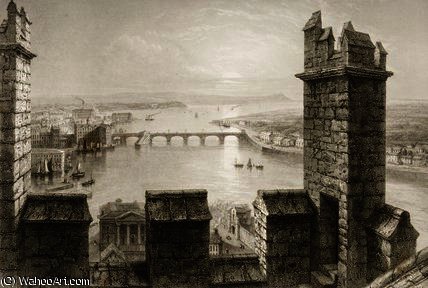 The River Shannon And Limerick From The Cathedral — William Henry Bartlett