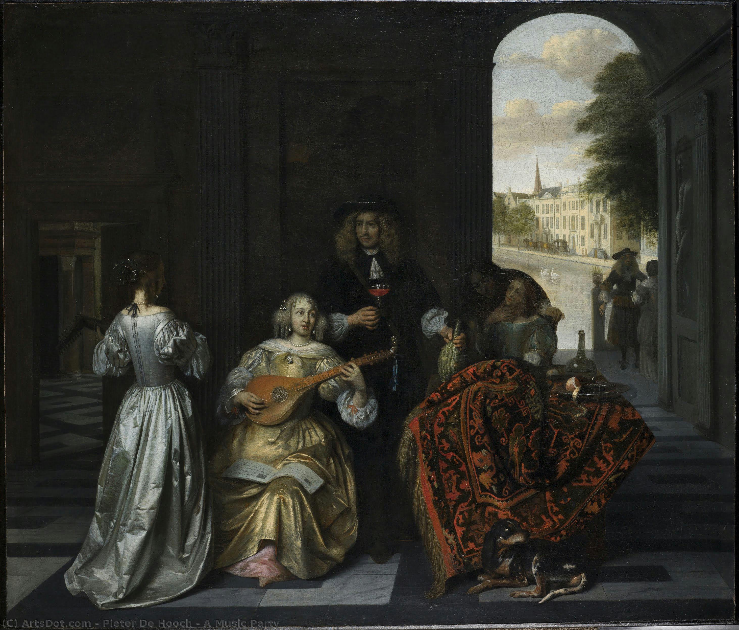 A Music Party — Pieter De Hooch