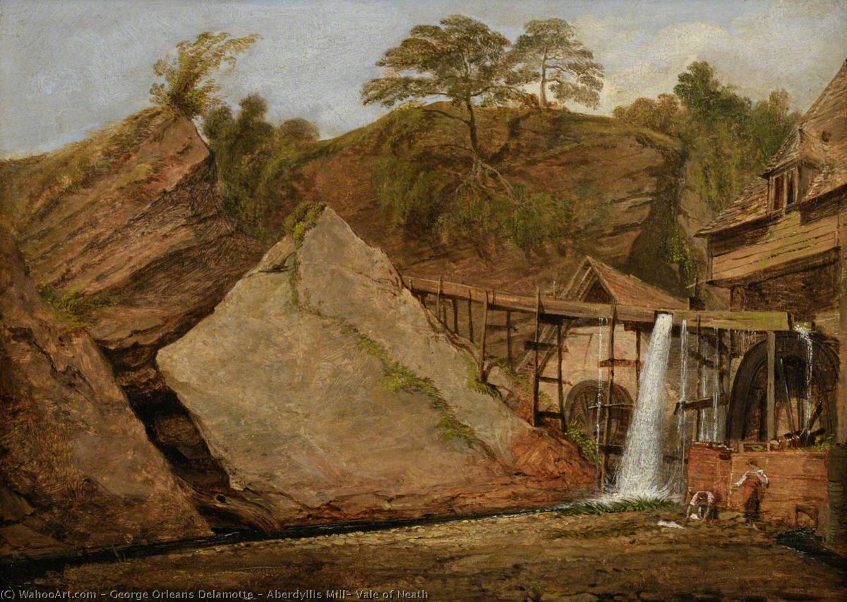 Aberdyllis Mill, Vale Of Neath — George Orleans Delamotte