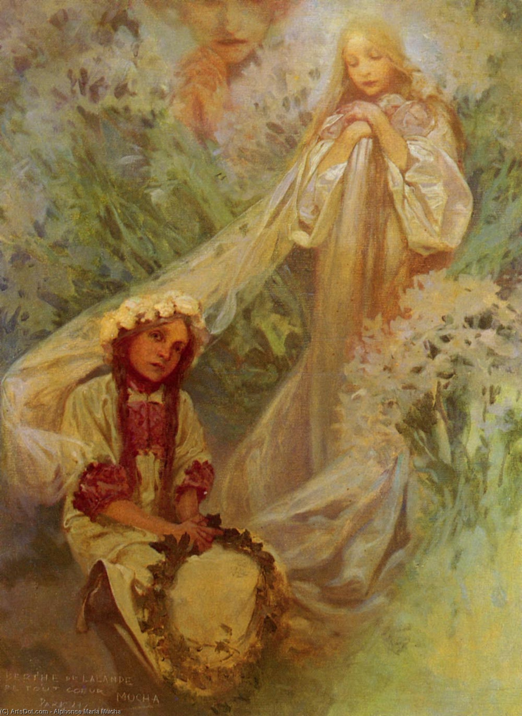 Madonna Of The Lilies — アルフォンス・ミュシャ