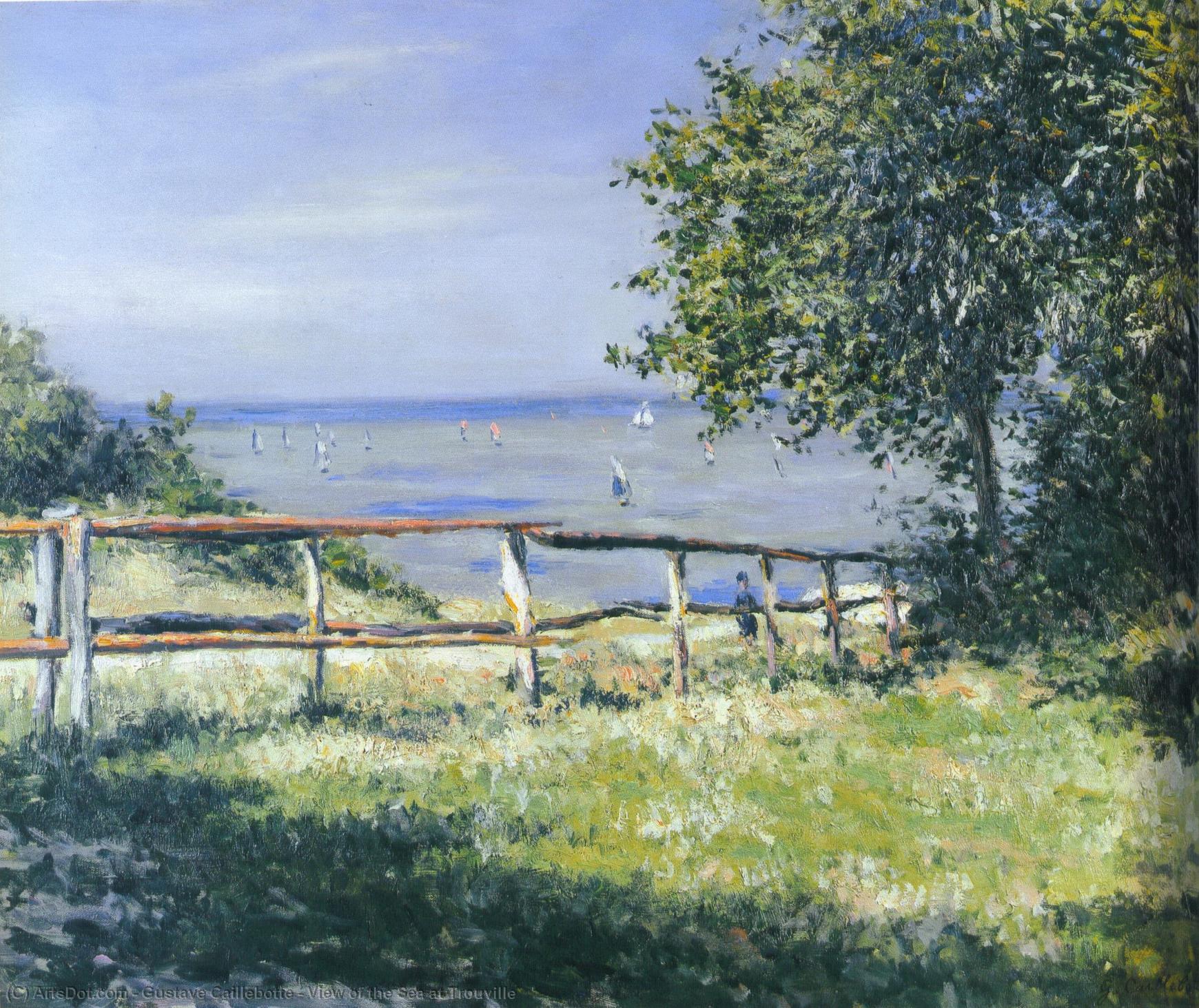 View Of The Sea At Trouville — Gustave Caillebotte