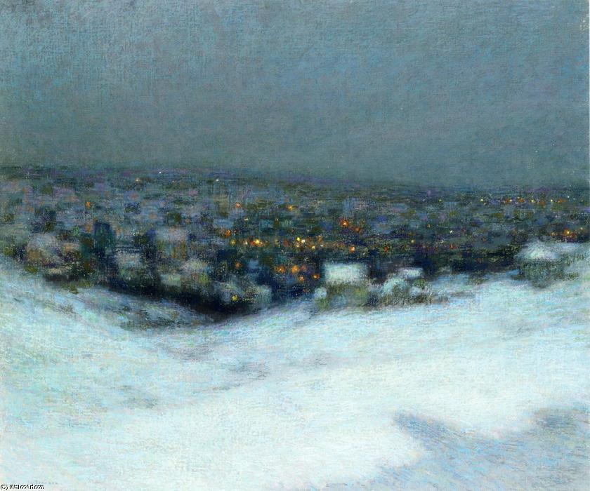 Snow In The Moonlight — Henri Le Sidaner