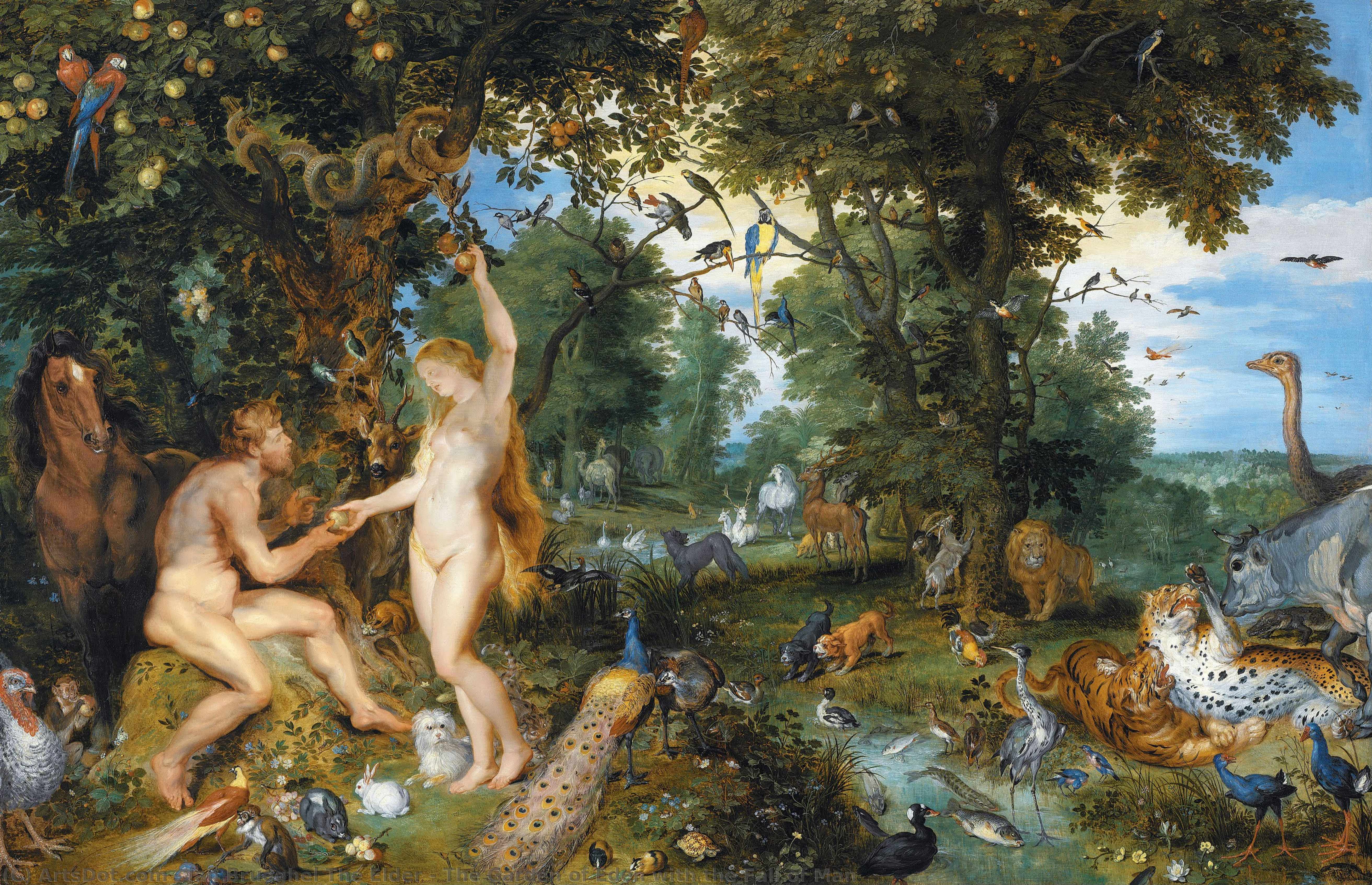 The Garden Of Eden With The Fall Of Man — Jan Breigel Stariji