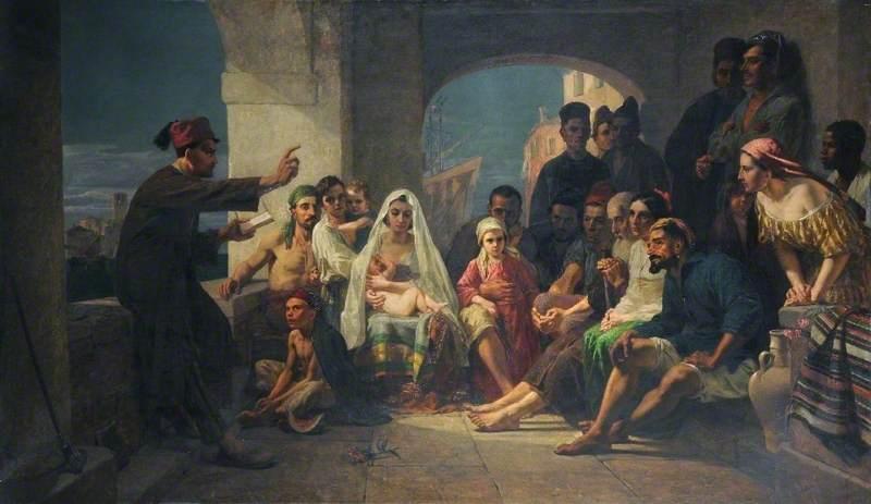 Felice Ballarin Reciting Tasso To The People Of Chioggia — Frederick Goodall
