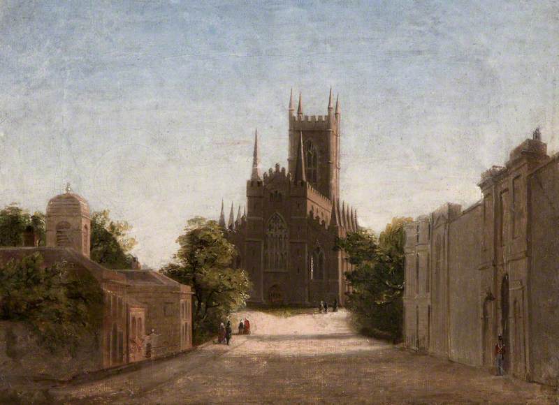 View Of The Cathedral And Mall, Downpatrick — James Glen Wilson