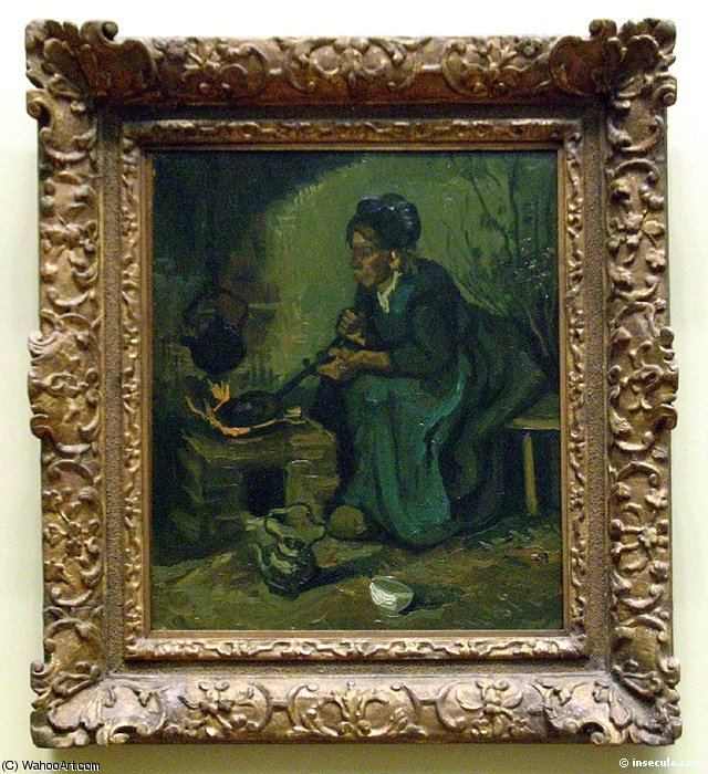 Küchende Frau Am Kamin — Vincent Willem Van Gogh