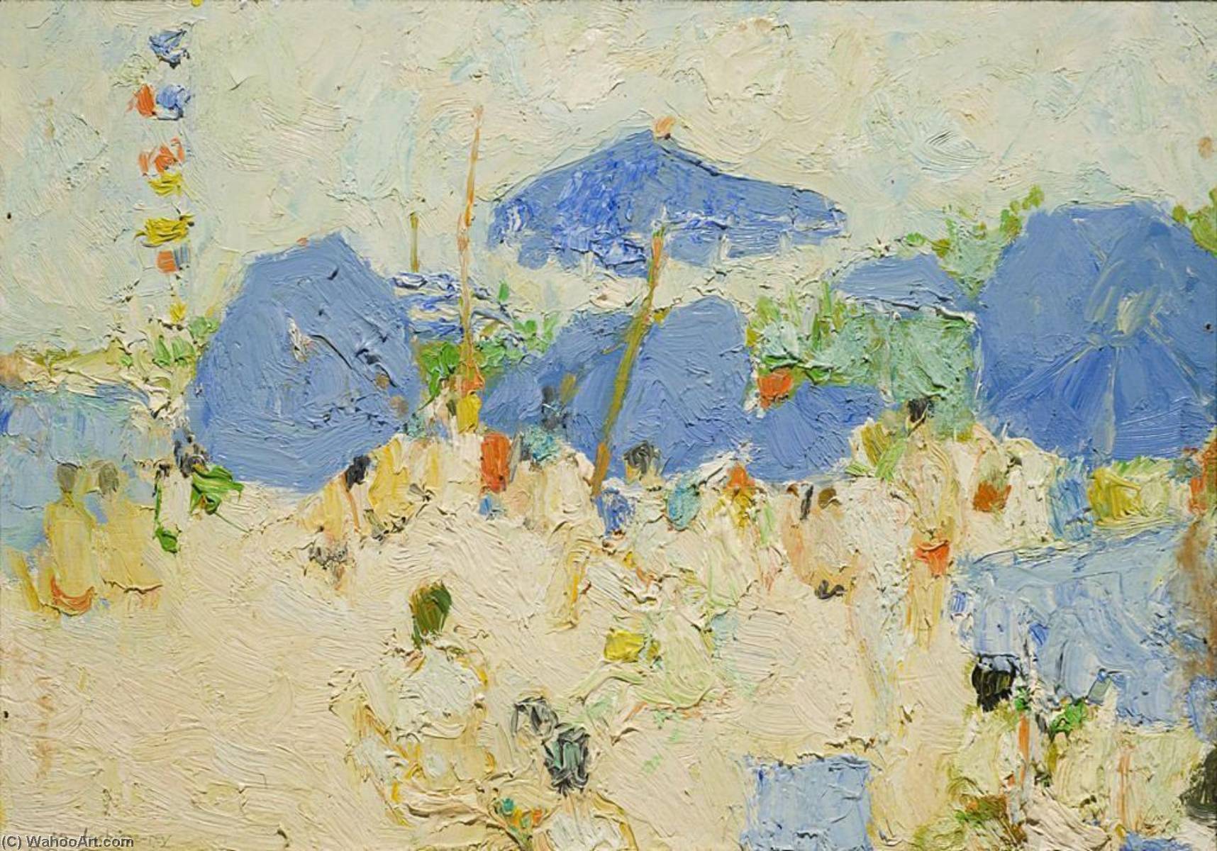 Blue Parasols — Henri Lachièze Rey