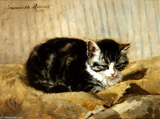 The Tabby — Henriette Ronner Knip