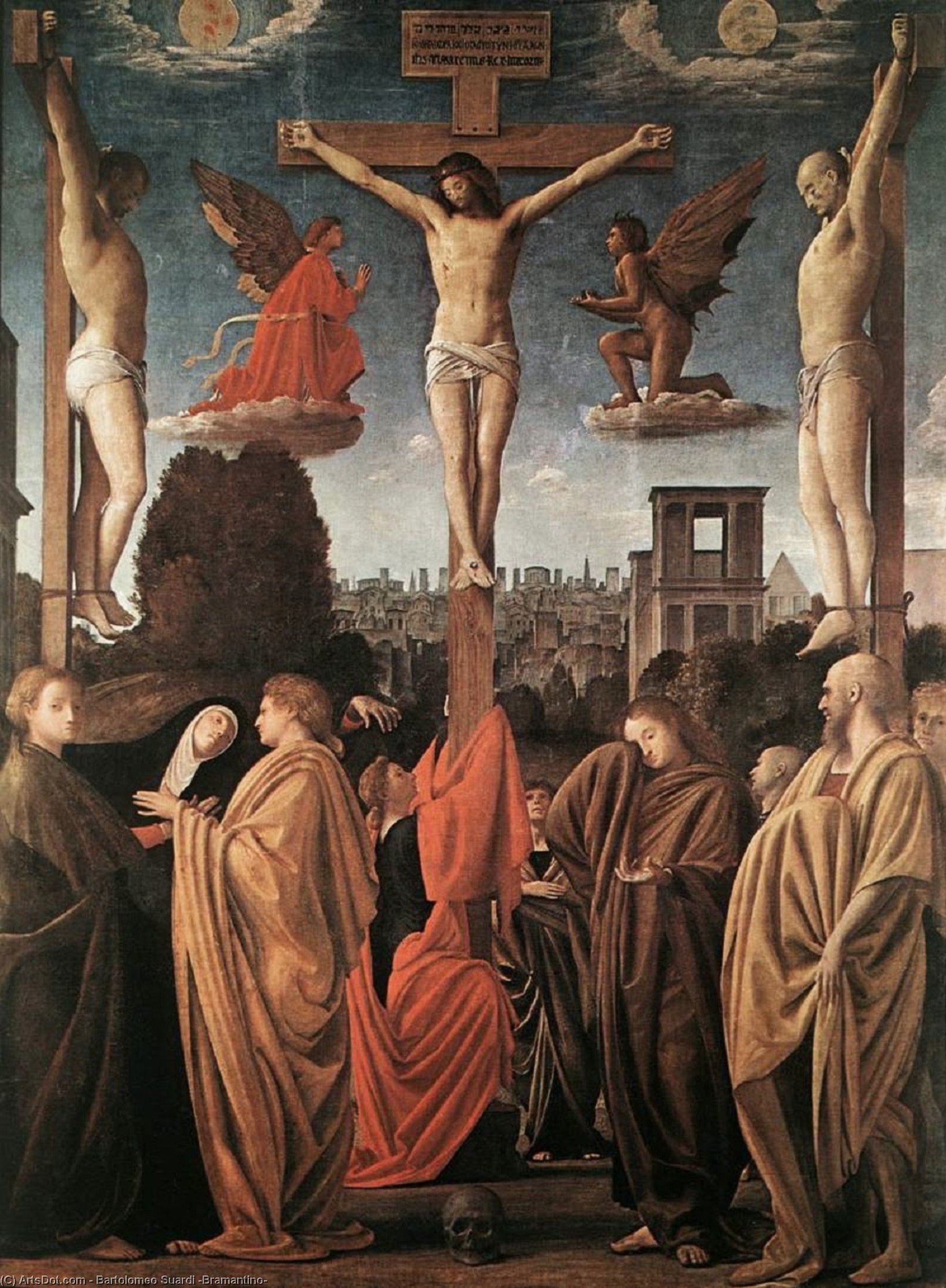 Crucifixion — Bartolomeo Suardi (bramantino)