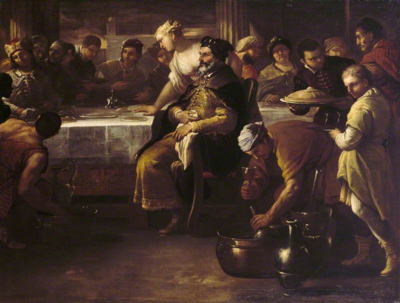The Parable Of The Prodigal Son The Fatted Calf — Luca Giordano