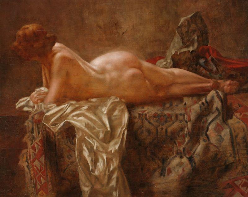 Reclining Nude — Bertalan Karlovszky