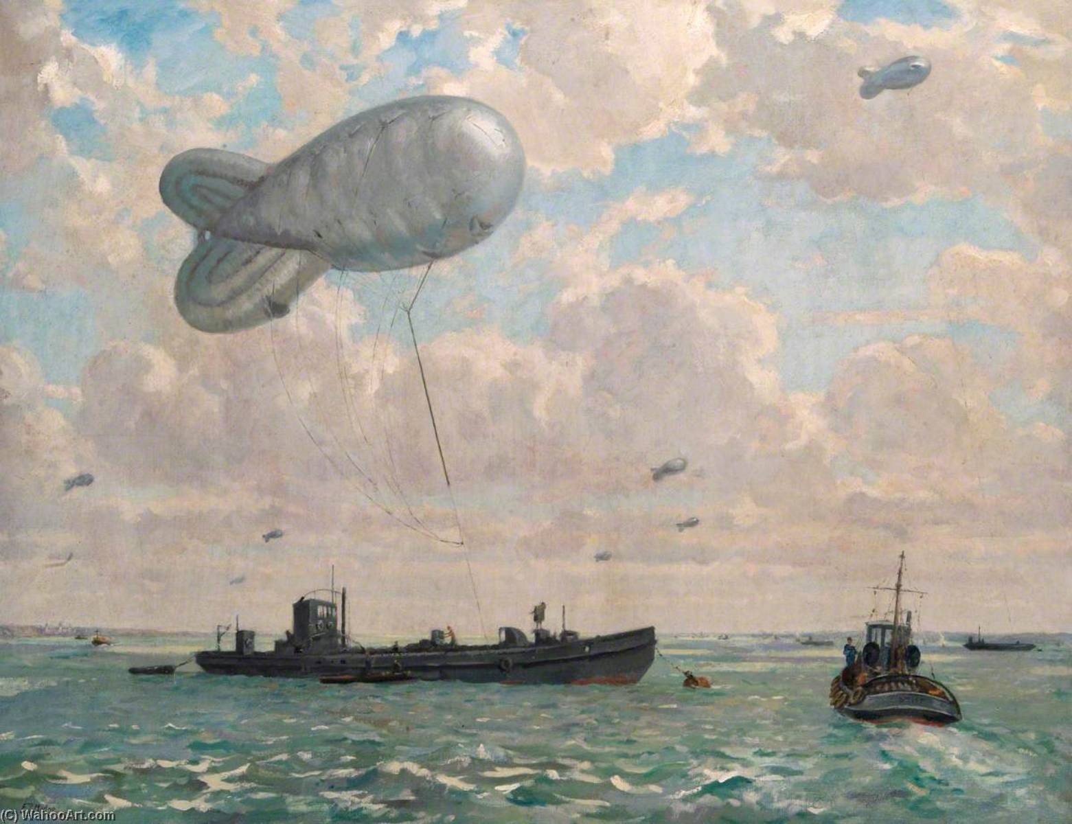 A Balloon Close Hauled On A Barge — Francis Edwin Hodge