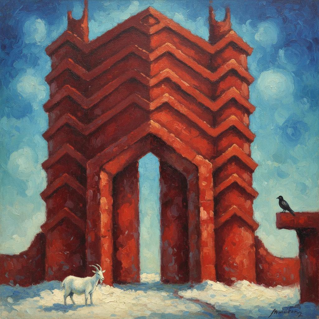The Crimson Monolith: A Dream Of Cerulean Solitude — Marc Duvallier