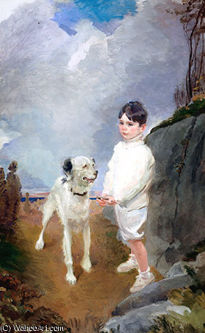 Lane Lovell And His Dog Htg — Cecilia Beaux