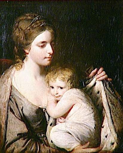 Maria Walpole, Countess Waldegrave, With Her Daughter Elizabeth Laura — Sir Joshua Reynolds