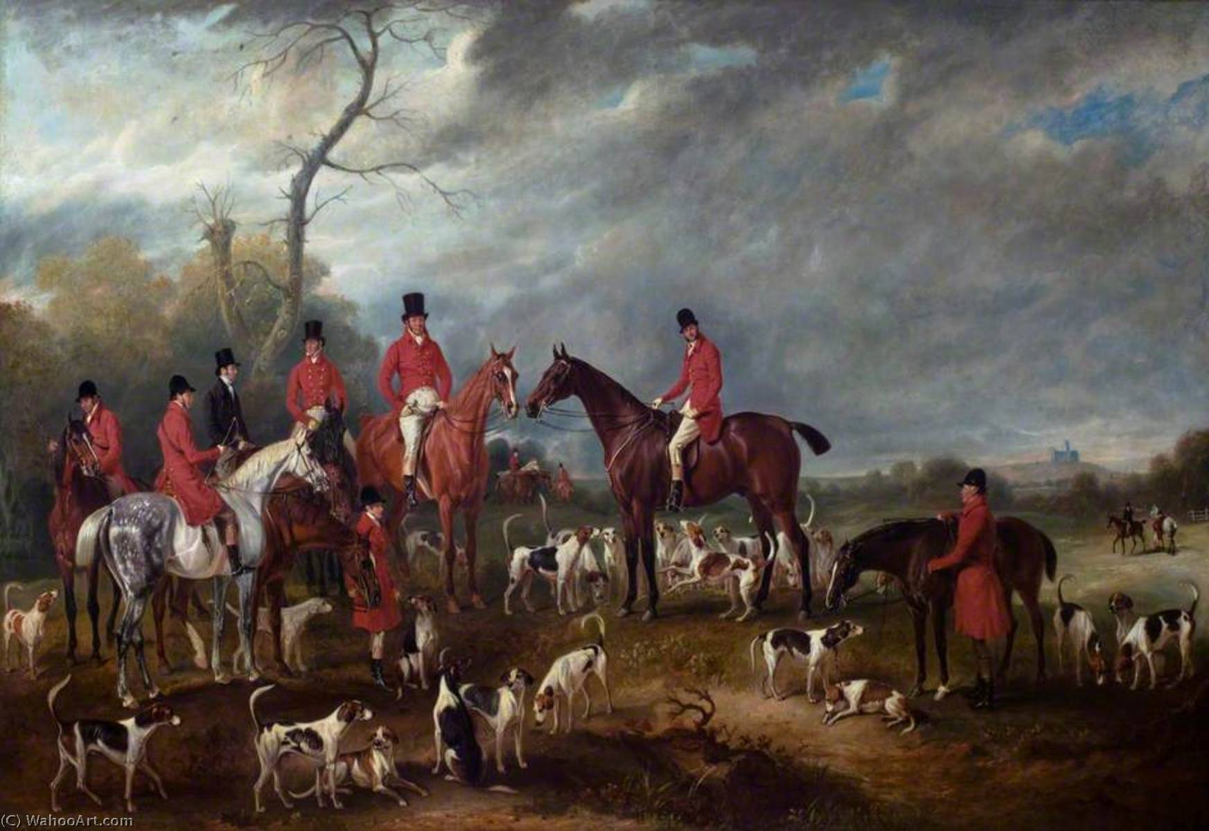 The Burton Hunt — Sr John E Ferneley