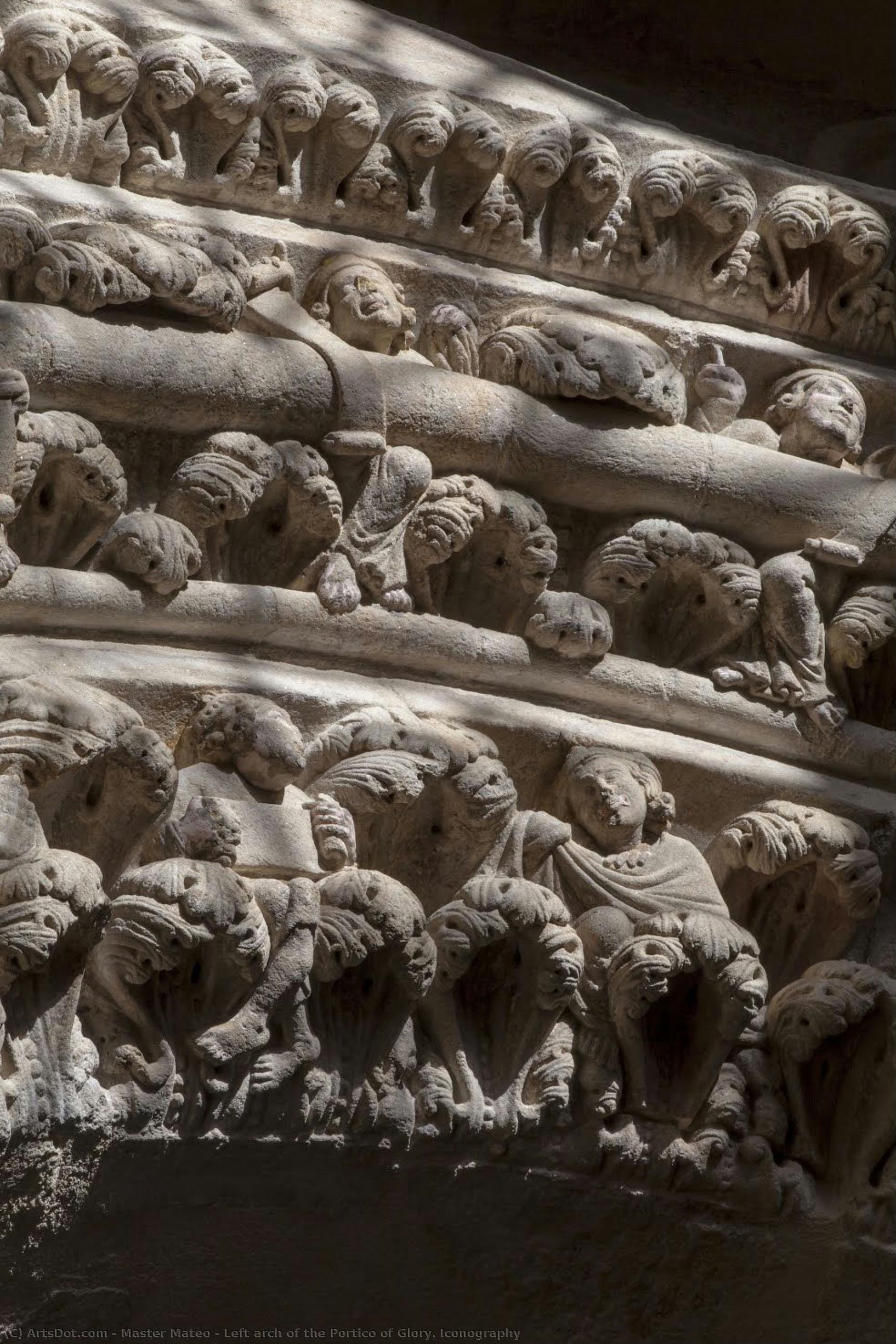 Left Arch Of The Portico Of Glory. Iconography — Meister Mateo