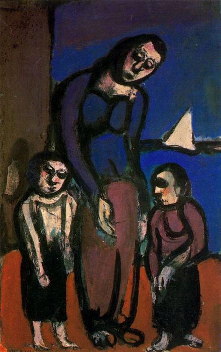 Suburb Of Major Hardships Or Mother And Children — Georges Rouault