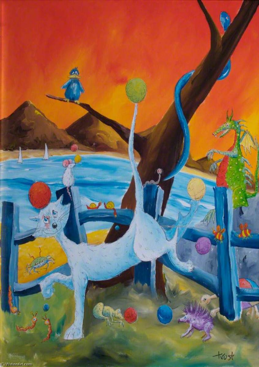 Puss Balancing Coloured Balls — Peter Trust