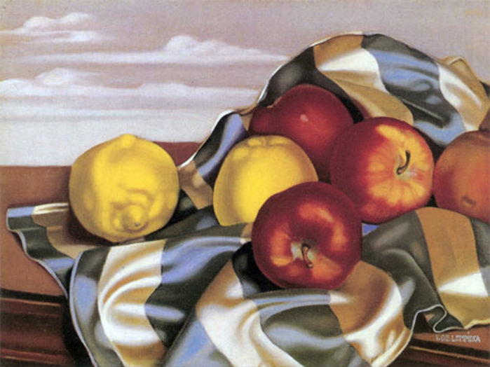 Still Life With Apples And Lemons — Tamara De Lempicka