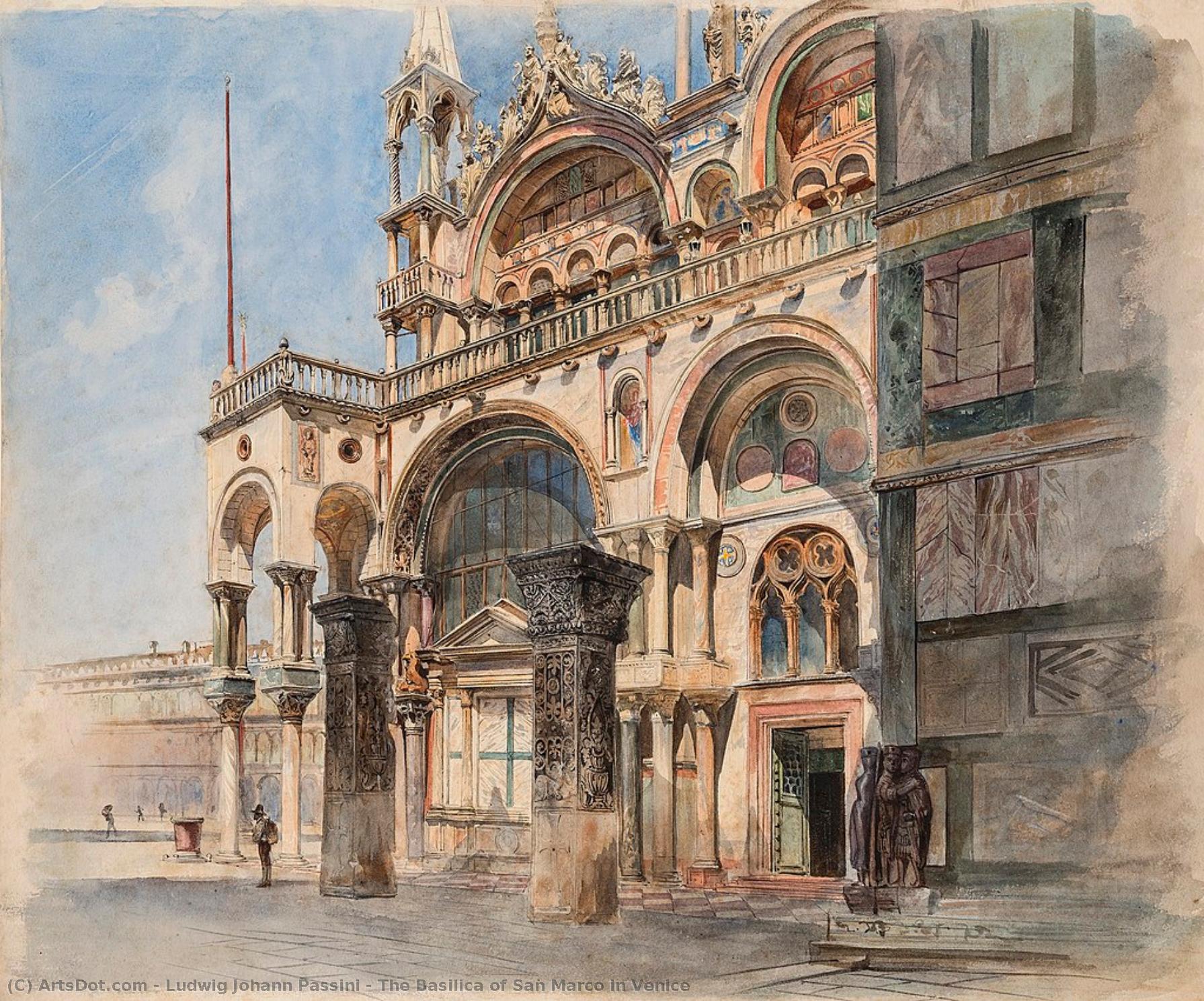 The Basilica Of San Marco In Venice — Ludwig Johann Passini
