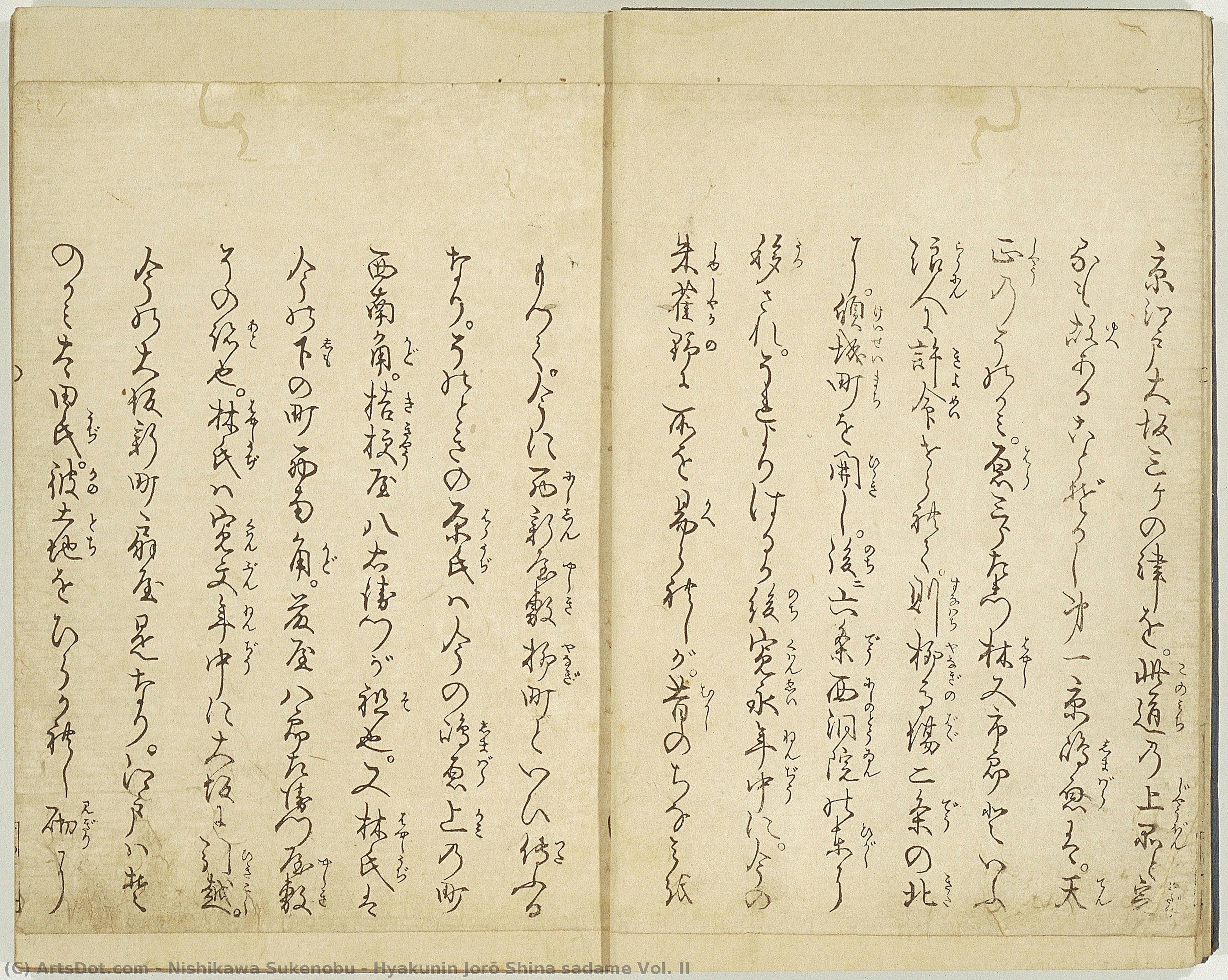 Hyakunin Jorō Shina Sadame Vol. Ii — Nishikawa Sukenobu
