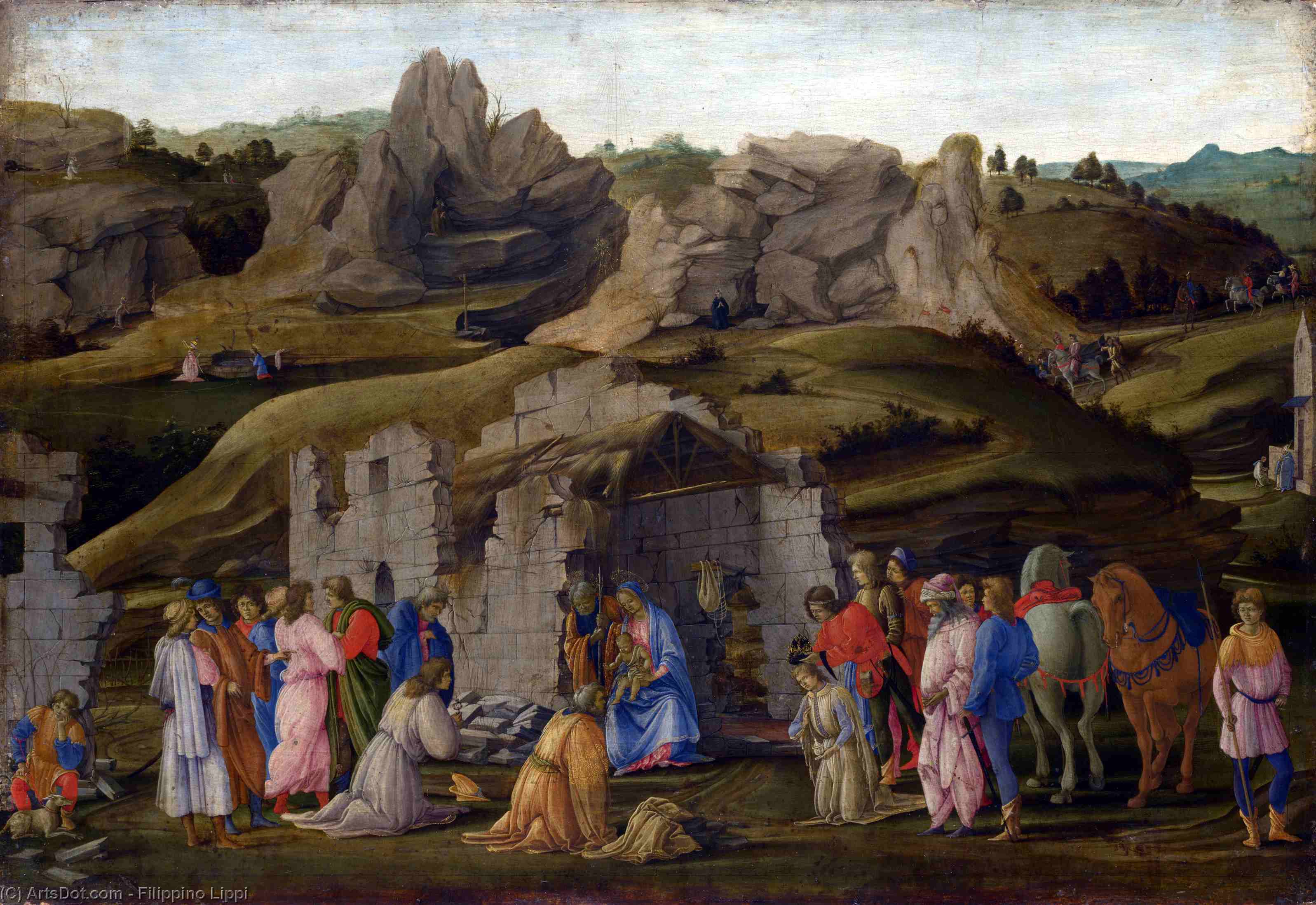 The Adoration Of The Magi — Filippino Lippi