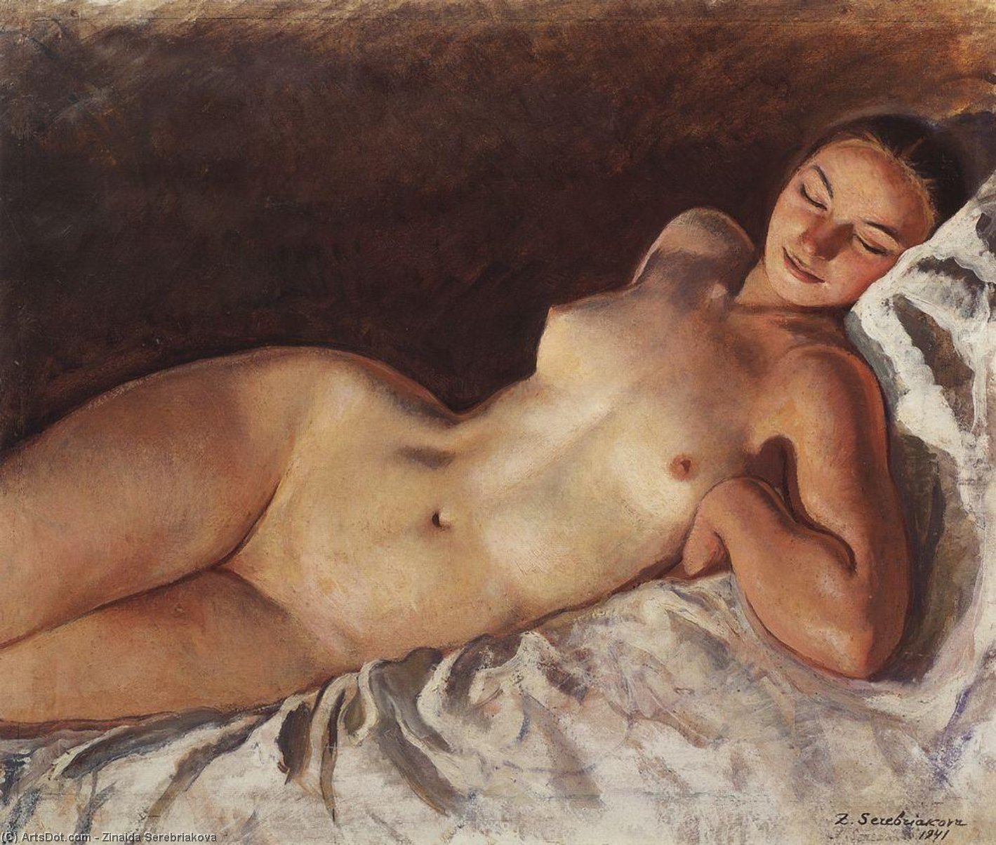 Sleeping Nude — Zinaida Serebriakova