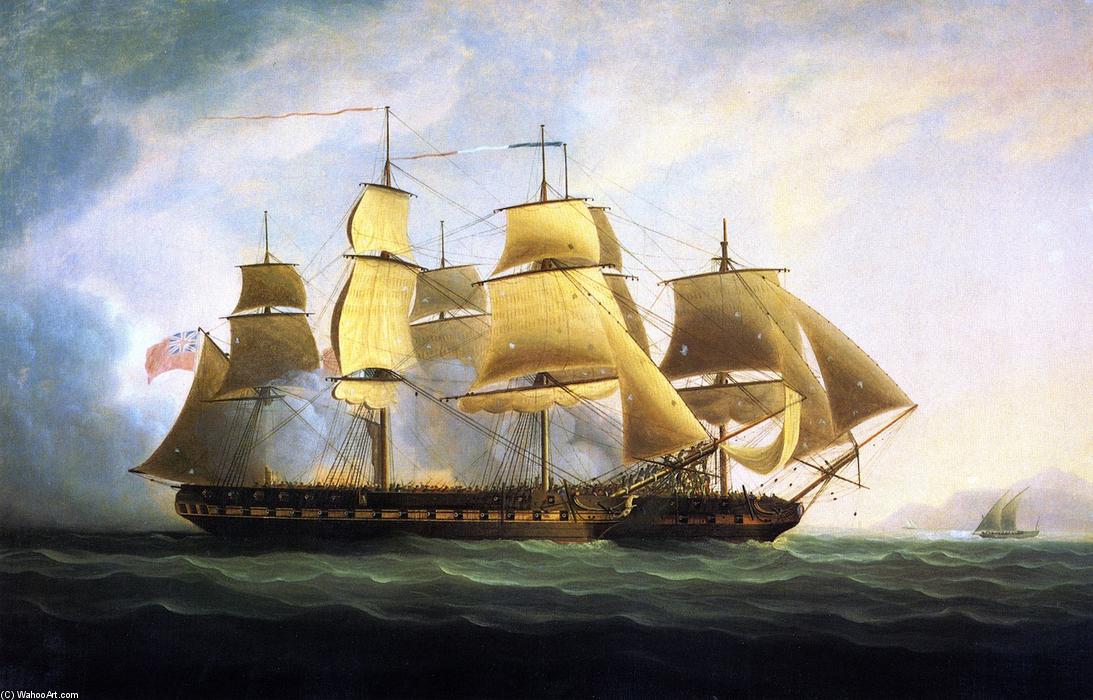 The Frigate H.m.s. Sea Horse'' Capturing The French Frigate ''la Sensible'''' — Џејмс Едвард Батерсворт