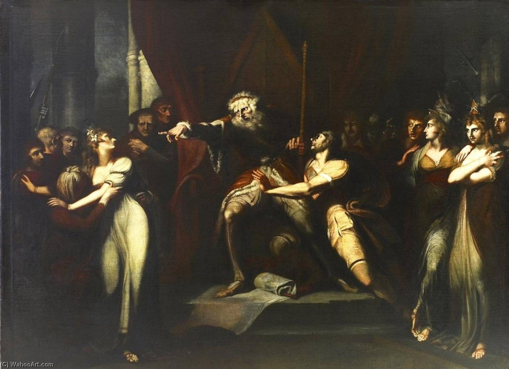 King Lear Banishing Cordelia — Johann Heinrich Füssli