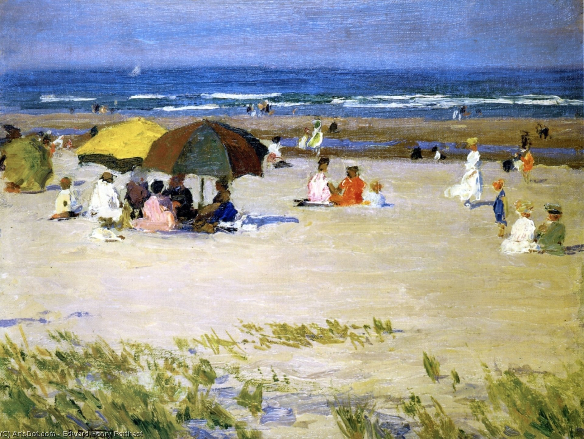 Woman With White Robe — Edward Henry Potthast