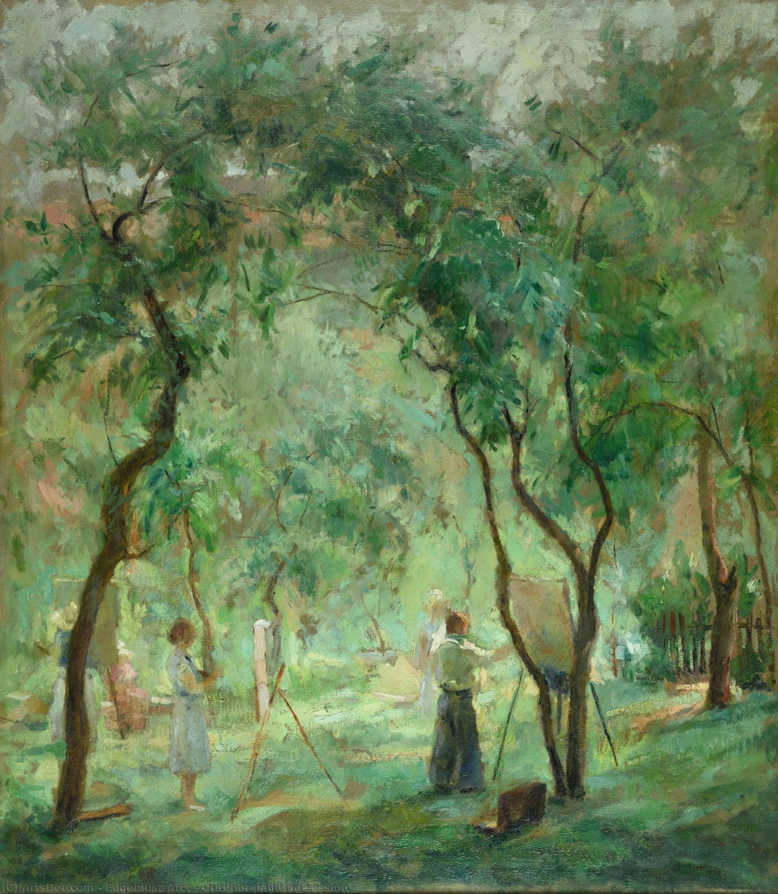 Outdoor Painting Session — Eugeniusz Arct