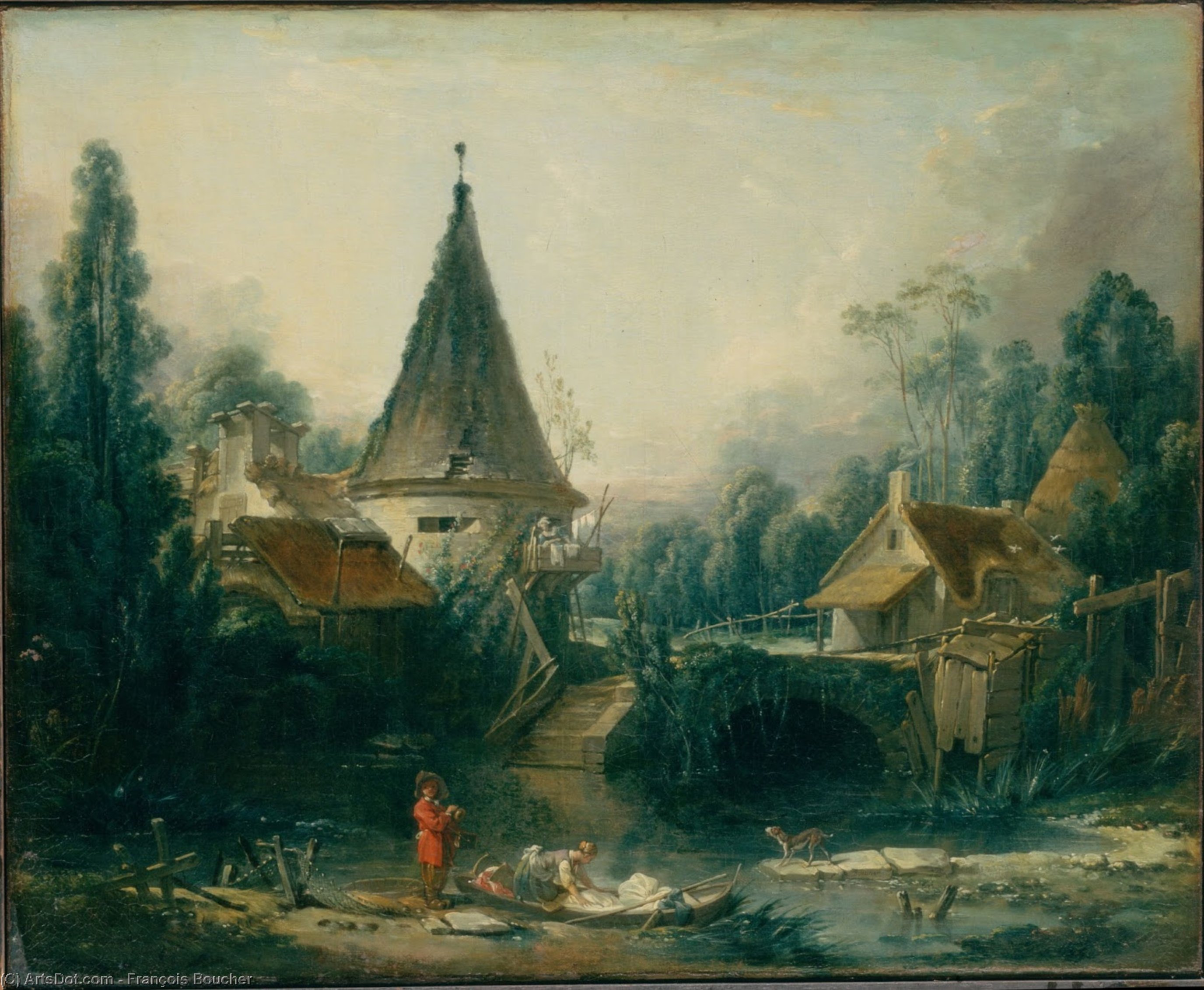 Landscape Near Beauvais — François Boucher