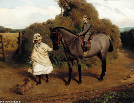 Vandaleur Brightsmith And His Sister — Charles Burton Barber