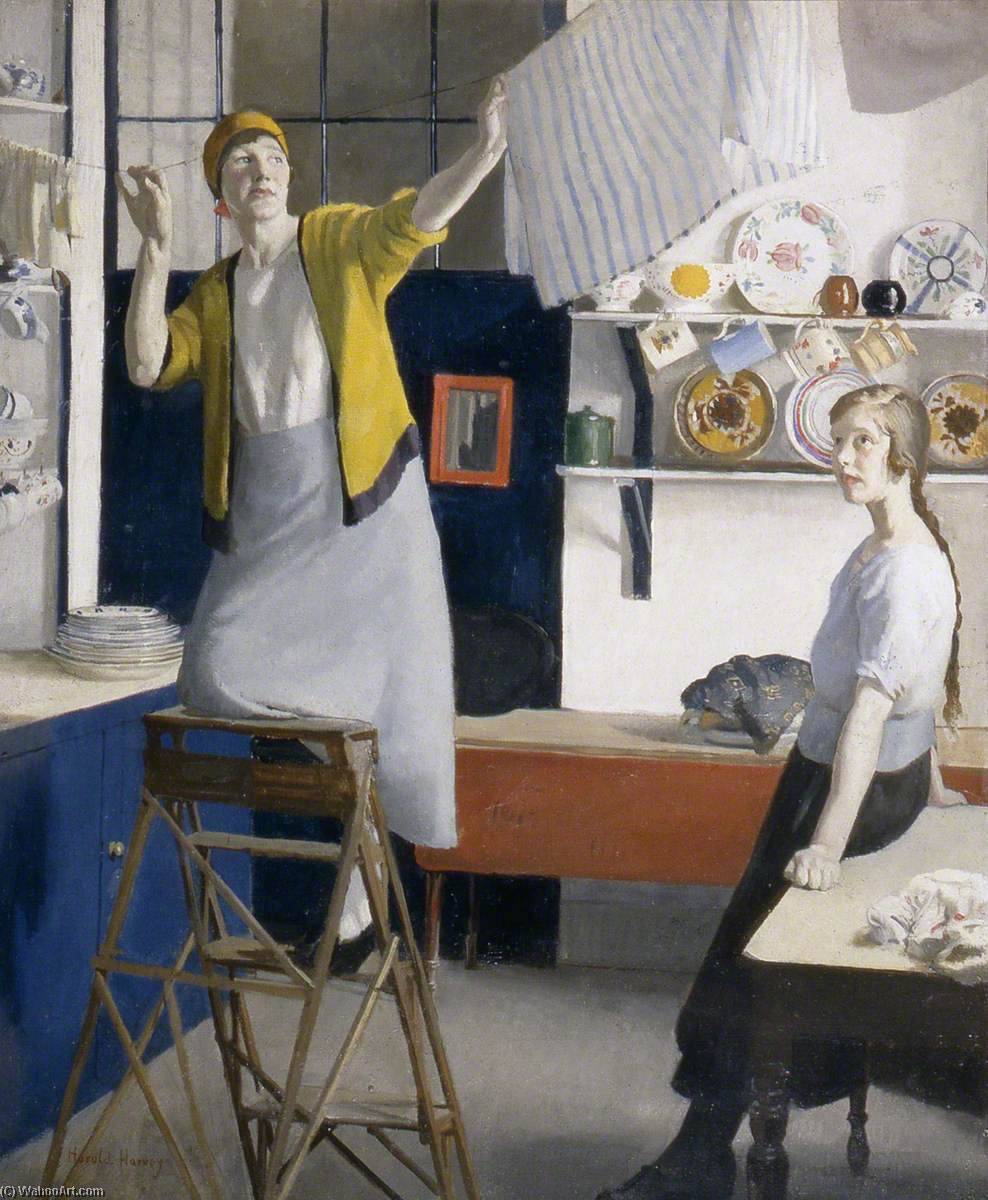 A Kitchen Interior — Гарольд Харви