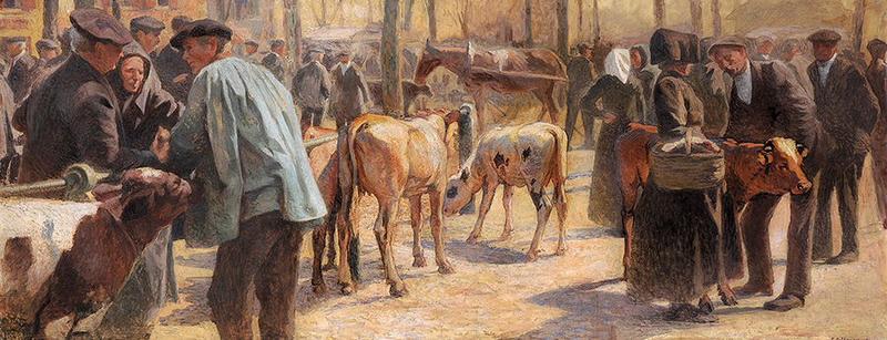 Marché Aux Bestiaux, Place De Verdun À Pau — Camille Félix Bellanger