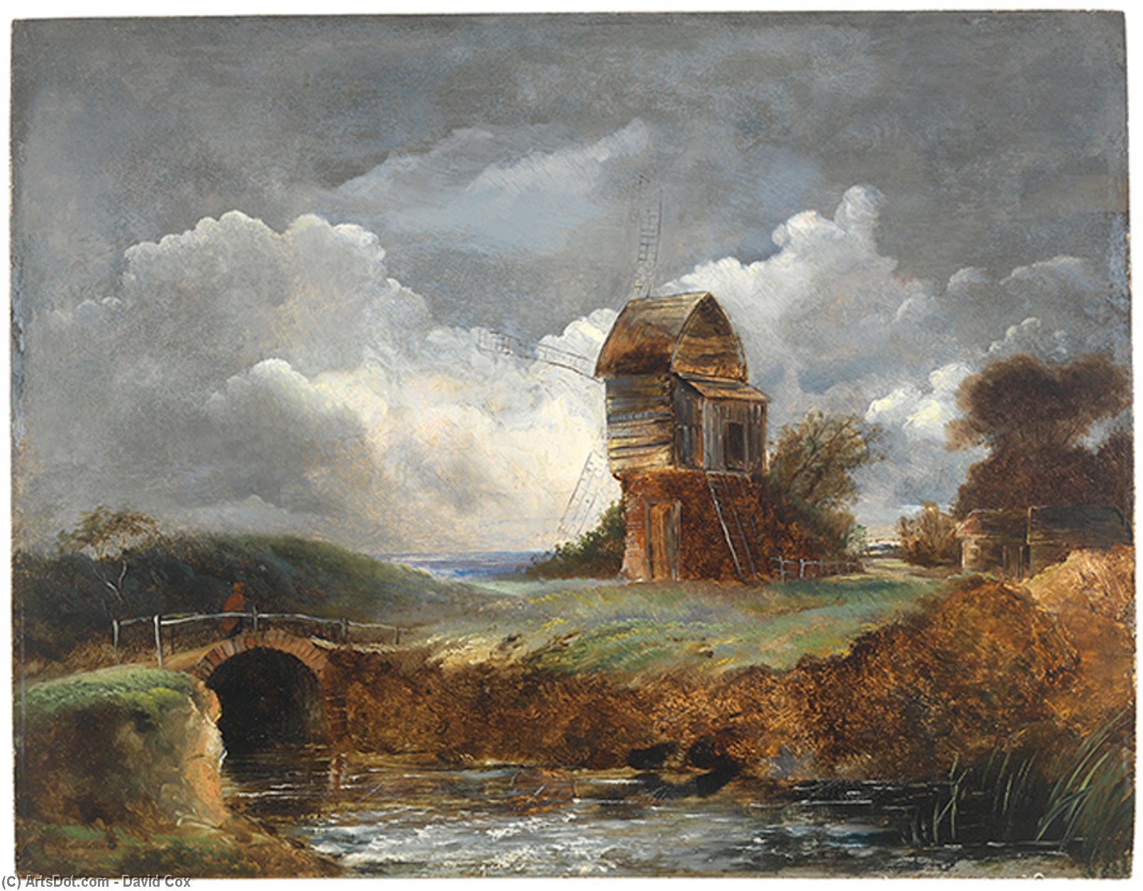 A Sussex Windmill — David Cox