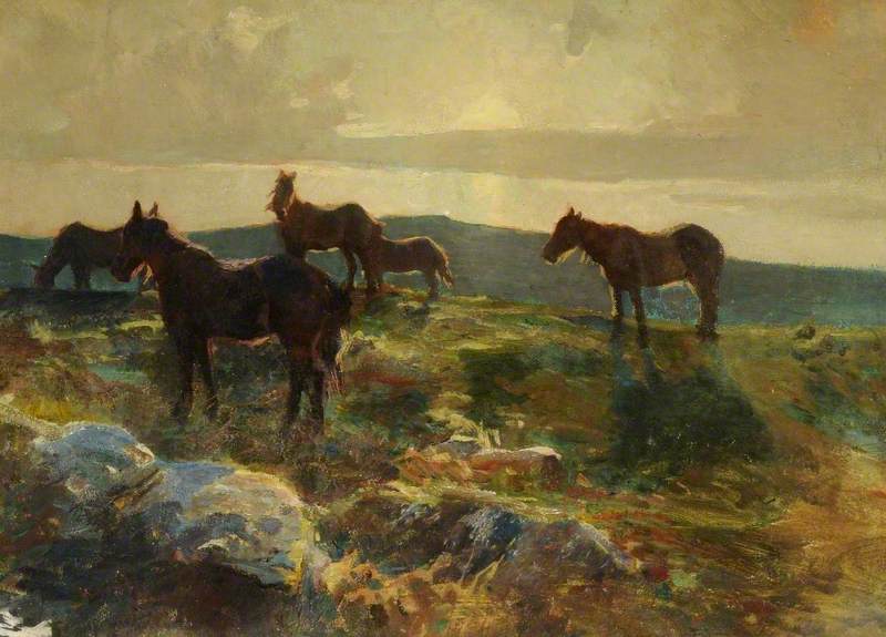 Dartmoor Ponies — Charles Walter Simpson