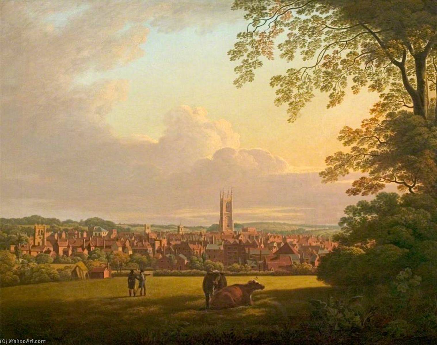 Derby From A Field Adjoining Abbey Barns — Thomas Christopher Hofland