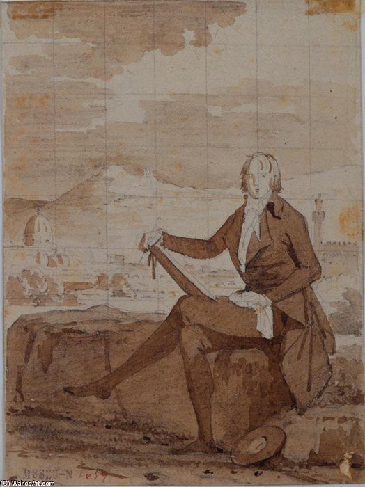 Retrato Do Poeta Thomas Penrose — Louis Gauffier