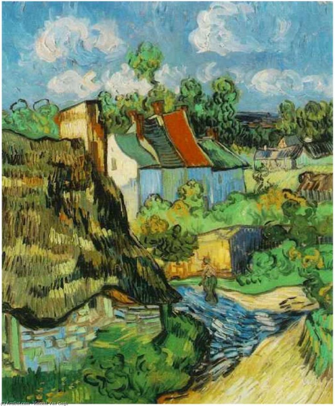 Häuser In Auvers — Vincent Willem Van Gogh