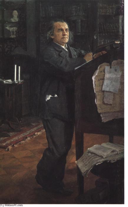 Portrait Of The Composer Alexander Serov — Valentin Alexandrovich Serov
