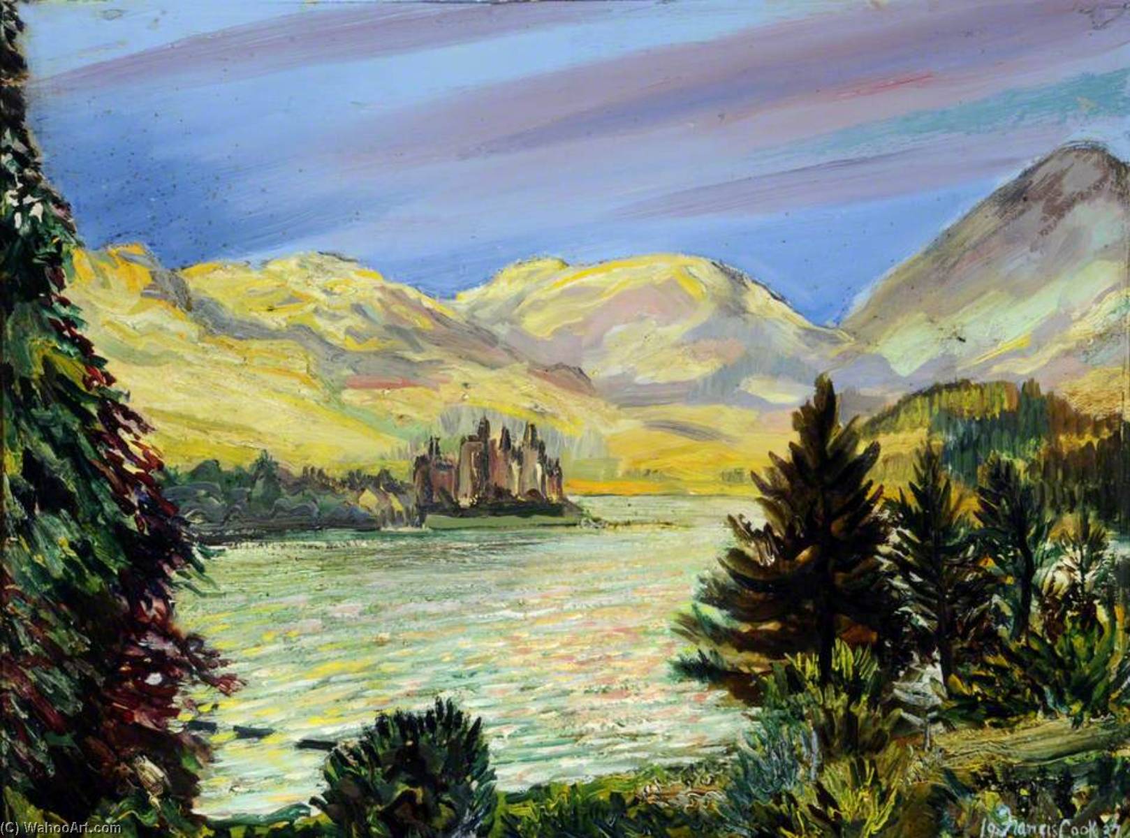 Castle Kilchurn And Loch Awe From The Loch Awe Hotel — Francis Ferdinand Maurice Cook