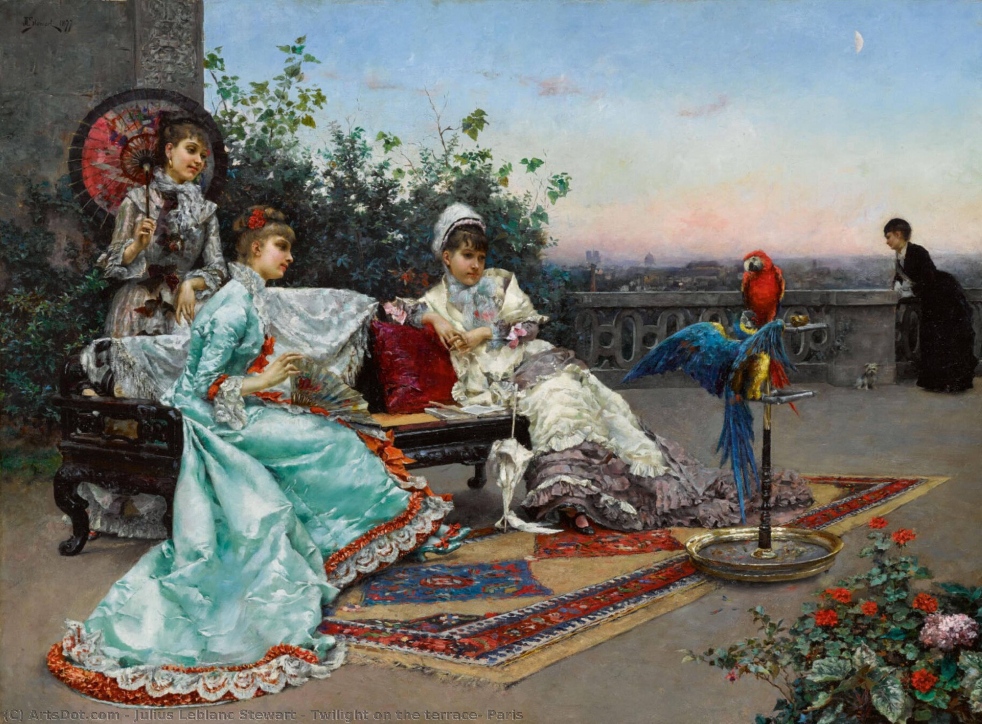 Twilight On The Terrace, Paris — Джулиус Леблан Стюарт