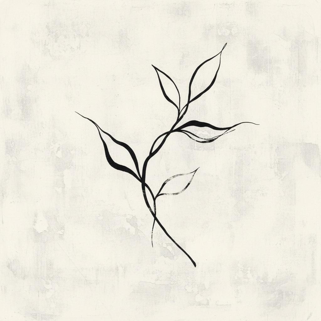 The Solitary Grace Of Calligraphic Ink Within An Eternal Monochrome Void — Laurent Vionnet