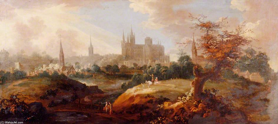 View Of Peterborough From The South — George Washington Thomas Lambert