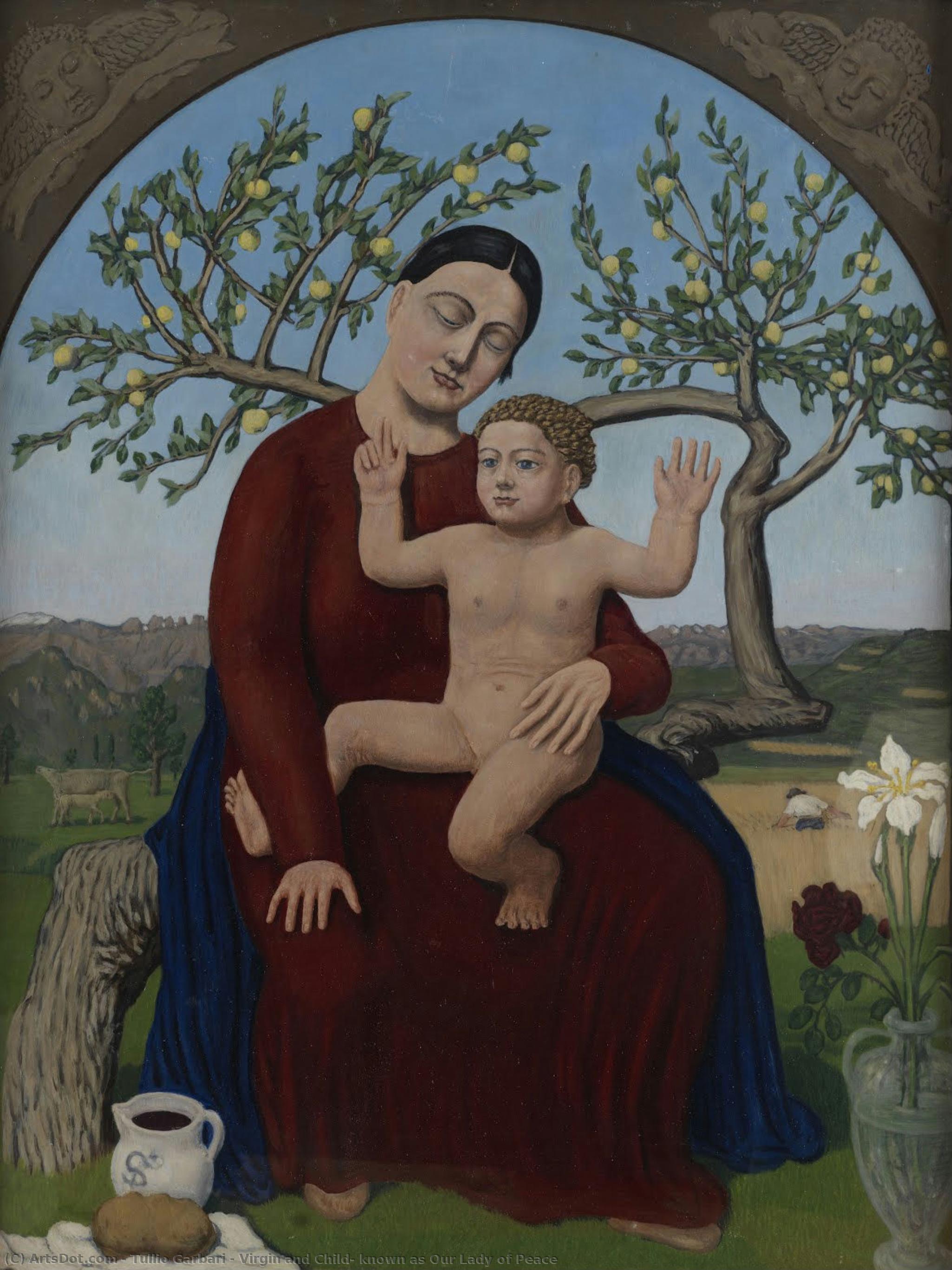 Virgin And Child, Known As Our Lady Of Peace — Tullio Garbari