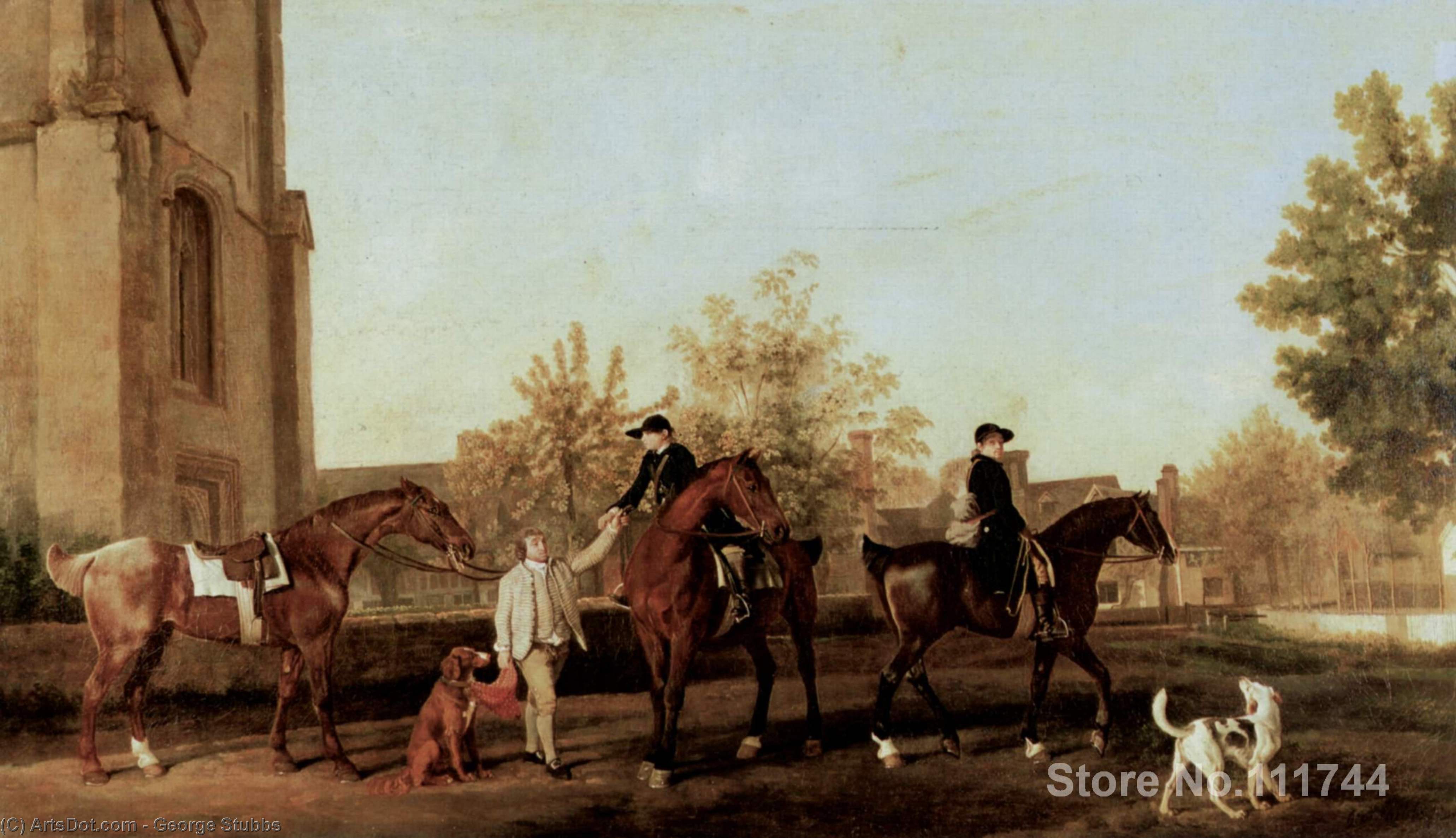 The Hunters Leave Southill — George Stubbs