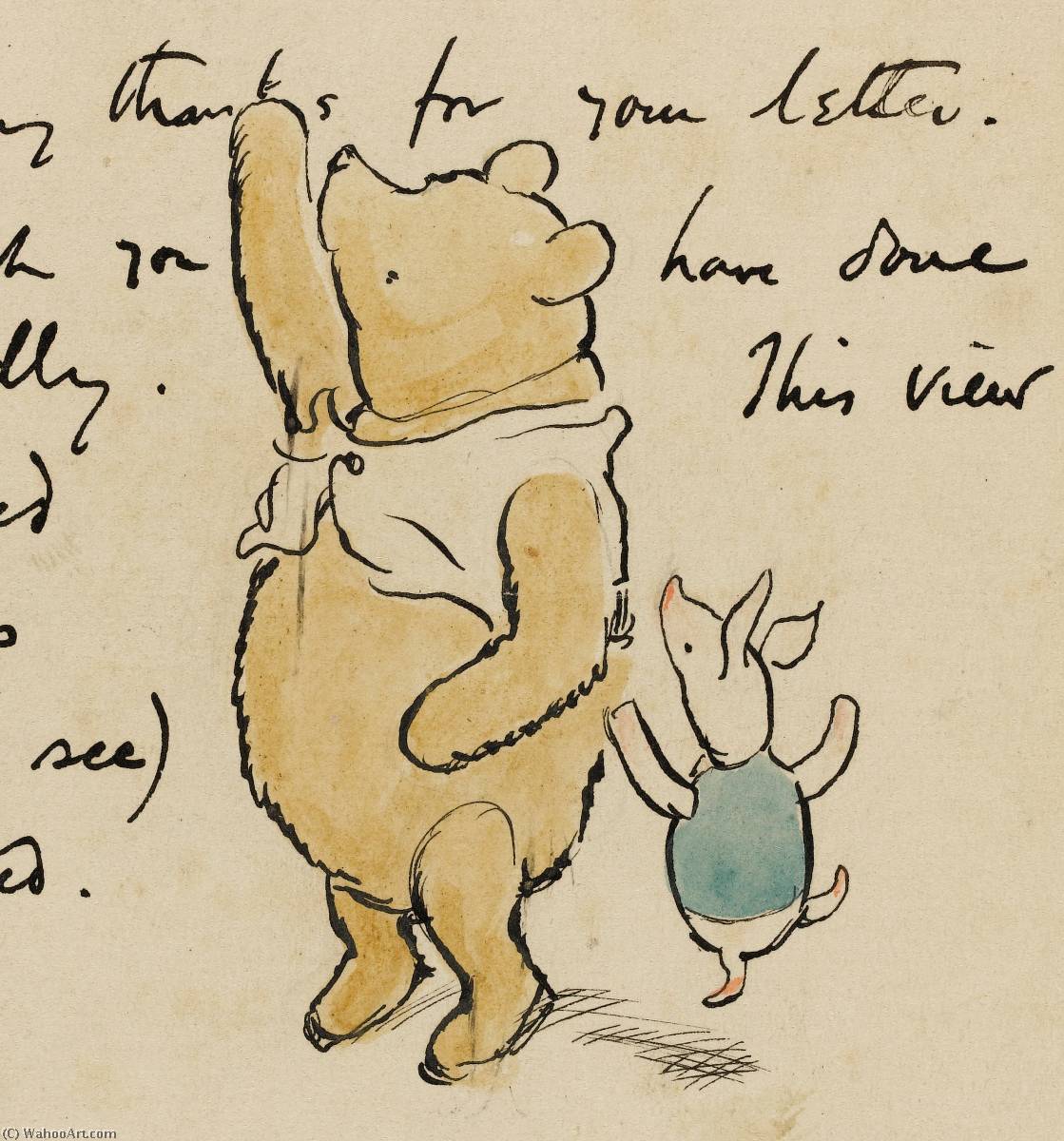 Autograph Letter Signed To His Agent Curtis Brown — E.h Shepard